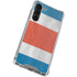Costa Rican Flag Distressed Galaxy S23 Plus Clear Case